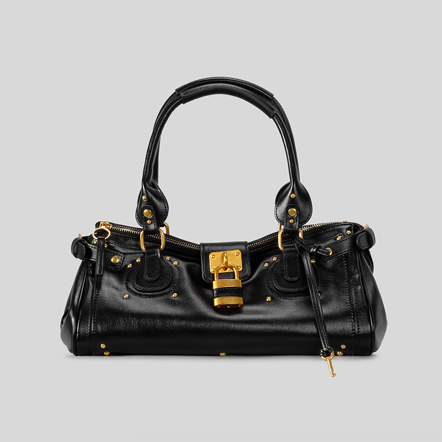 Leatherwork Rivets - Nova Bolsa Feminina de Ombro Estilo