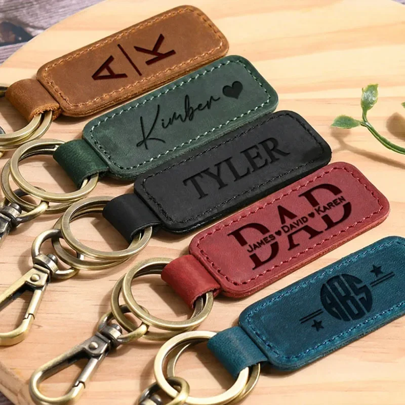 Leatherwork Keychain - Chaveiro de couro com logotipo personalizado