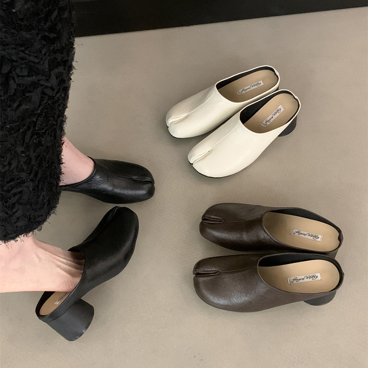 Leather Work Dress - Sapatos Femininos Bailamos Spring com Bico