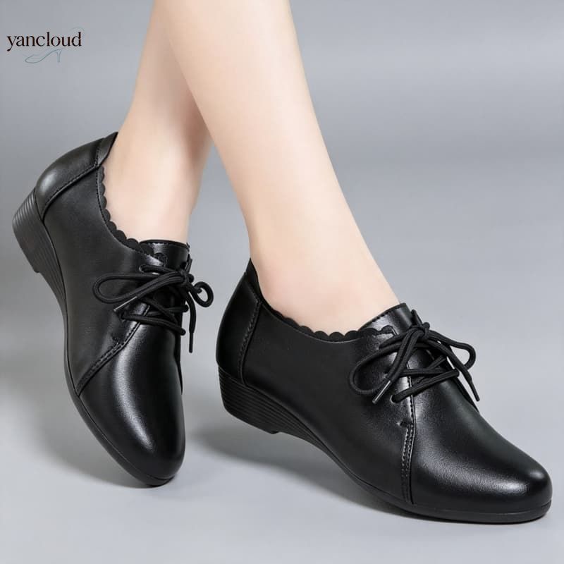 Leather Work Oxfords - Sapatos Oxford Confortáveis Tamanhos Grandes 35-43