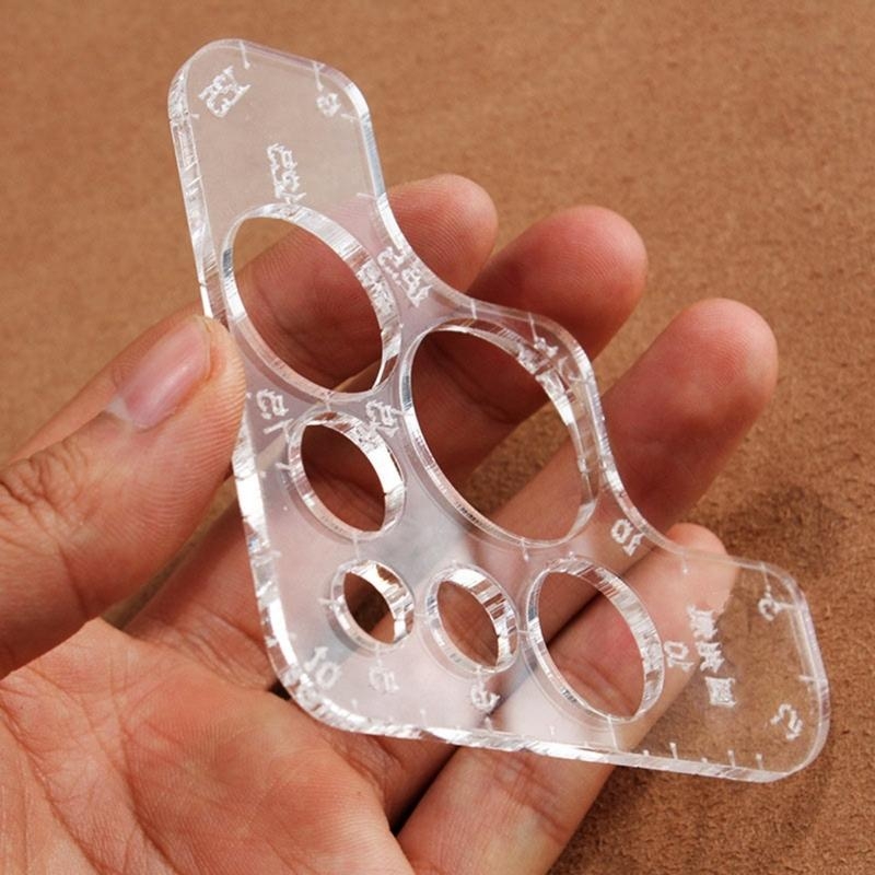 Leatherwork Templates - Régua modelo couro acrílico nível profissional
