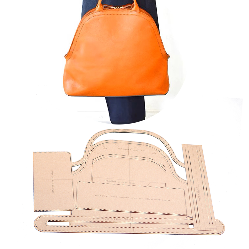 Leatherwork Templates - Diy couro kraft concha bolsa papel
