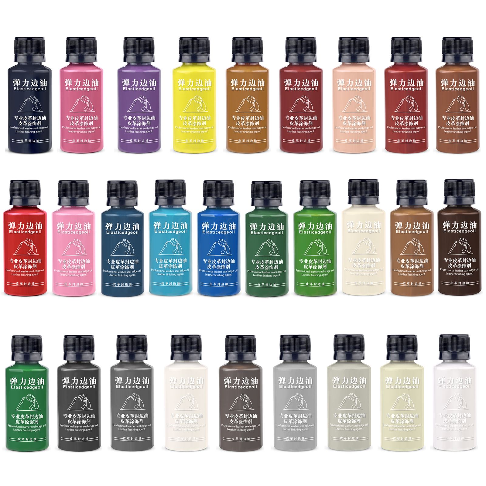 Leather Dye Finish - 30ml borda de couro pintura tintura