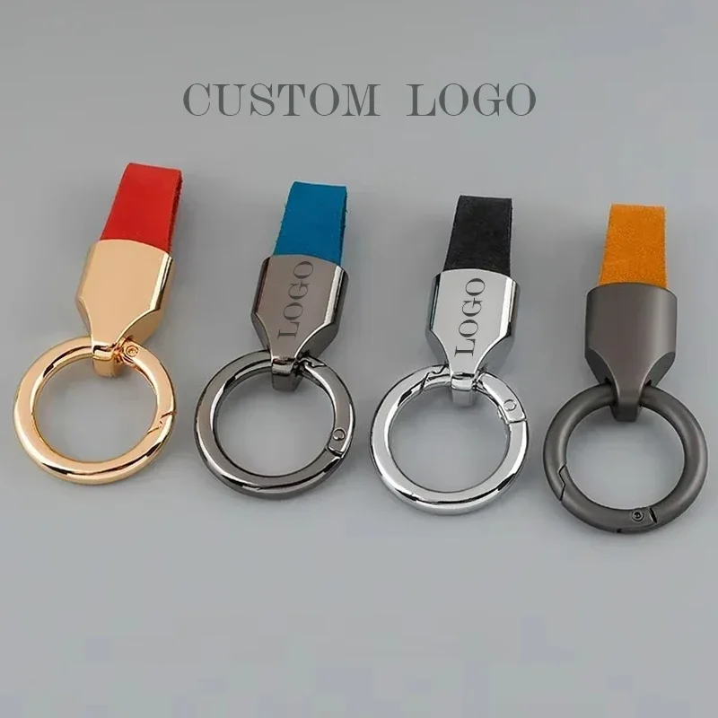 Leatherwork Keychain - Chaveiro retrô vintage personalizado, logotipo personalizado,