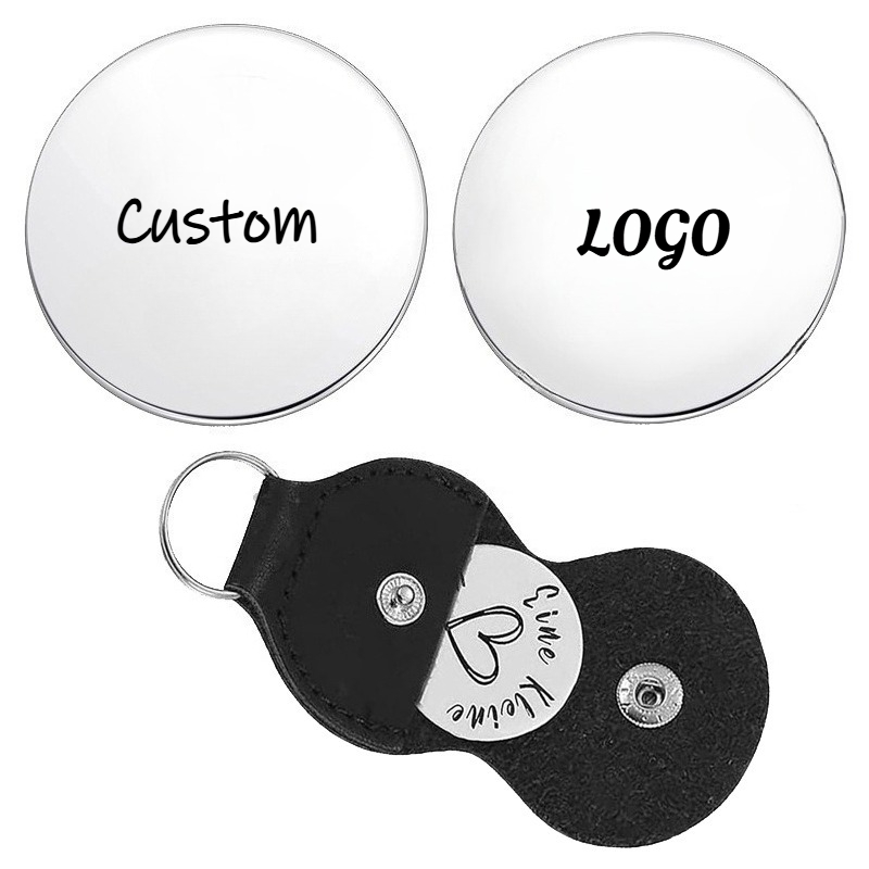 Leatherwork Keychain - Chaveiro com logotipo personalizado, couro em