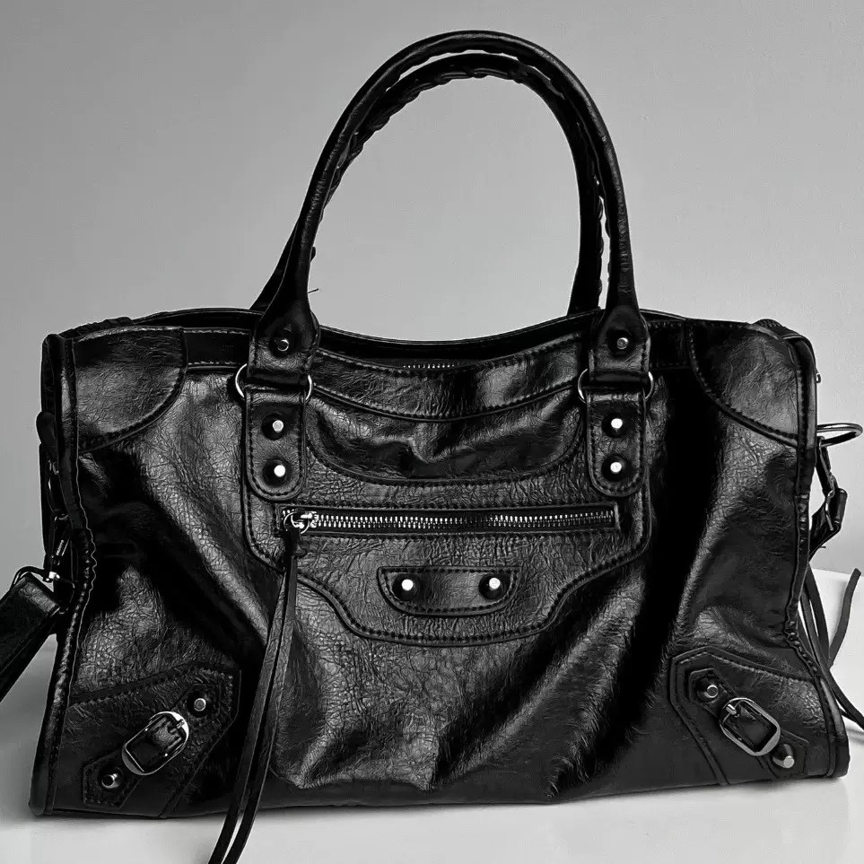 Leatherwork Rivets - Bolsa de Ombro Estilo Spice Girl