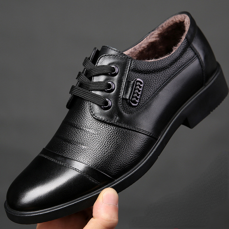 Leather Work Oxfords - Oxfords-Mocassins de Couro Genuíno Masculino, Sapatos