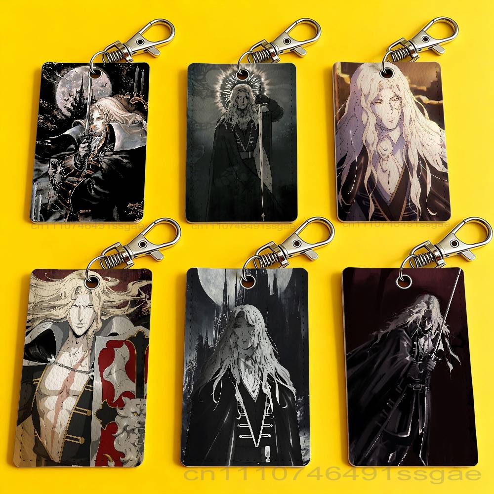 Leatherwork Keychain - Chaveiro porta-crachá Game C-Castlevania Alucard para