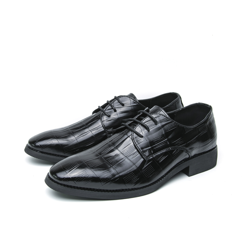 Novos sapatos de couro masculi - Leather Work Oxfords avaliação e preço