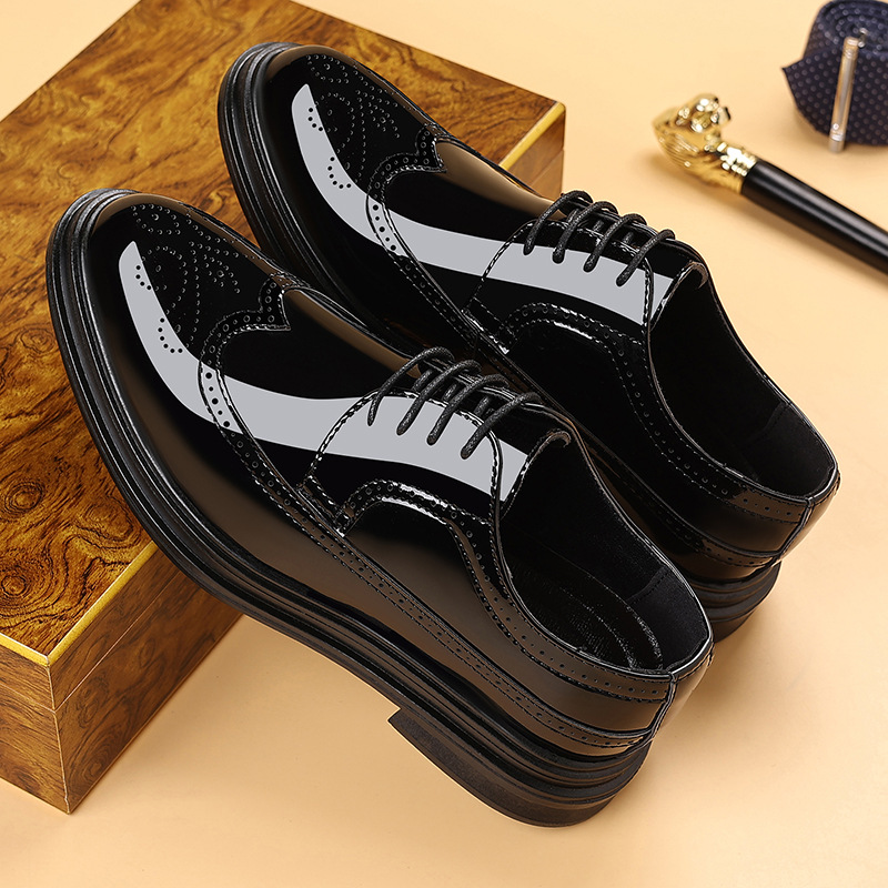 Sapatos masculinos de couro en - Leather Work Oxfords avaliação e preço