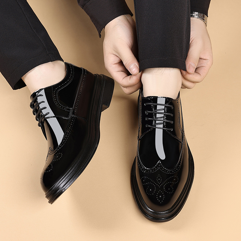 Sapatos masculinos de couro en - Leather Work Oxfords avaliação e preço