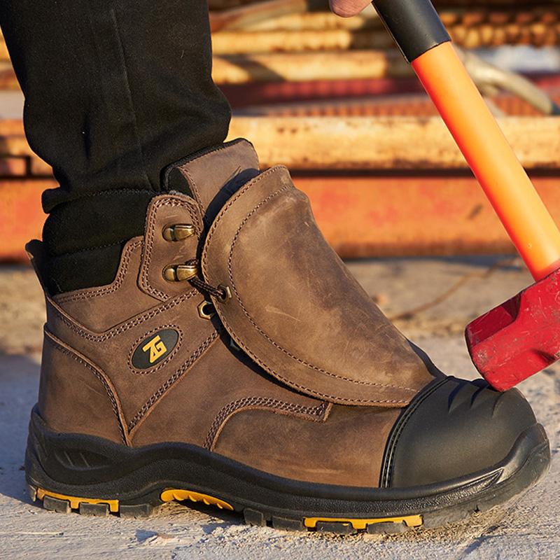 Botas de segurança de couro ge - Leather Work Fabric avaliação e preço