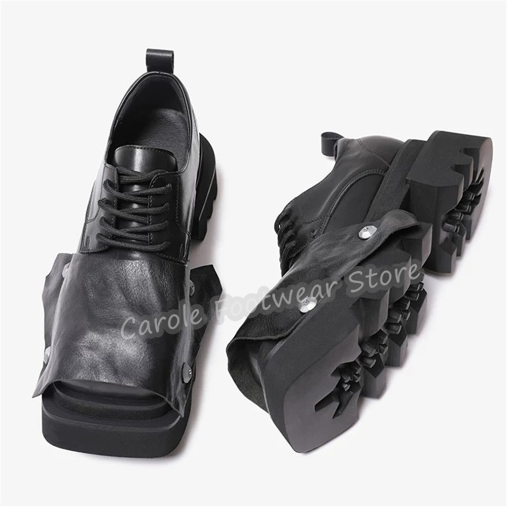 Sapatos Derby Masculinos de Bi - Leatherwork Rivets avaliação e preço