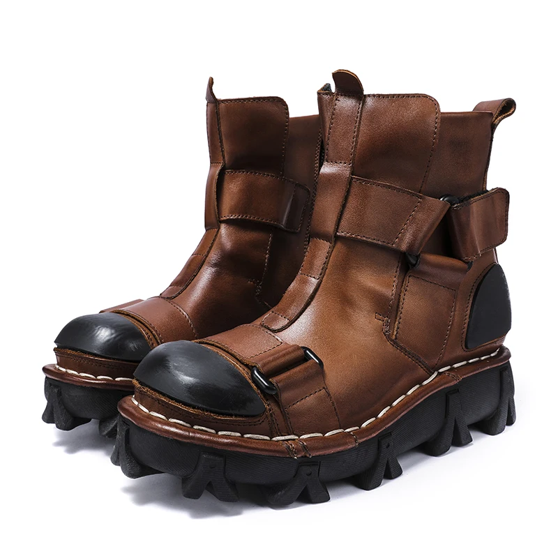 Botas de motocicleta de couro  - Leather Work Fabric avaliação e preço