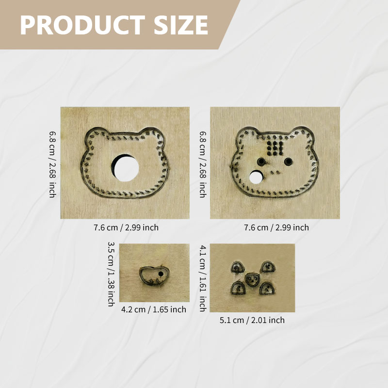 Conjunto de Quatro Peças Tiger - Leatherwork Templates avaliação e preço