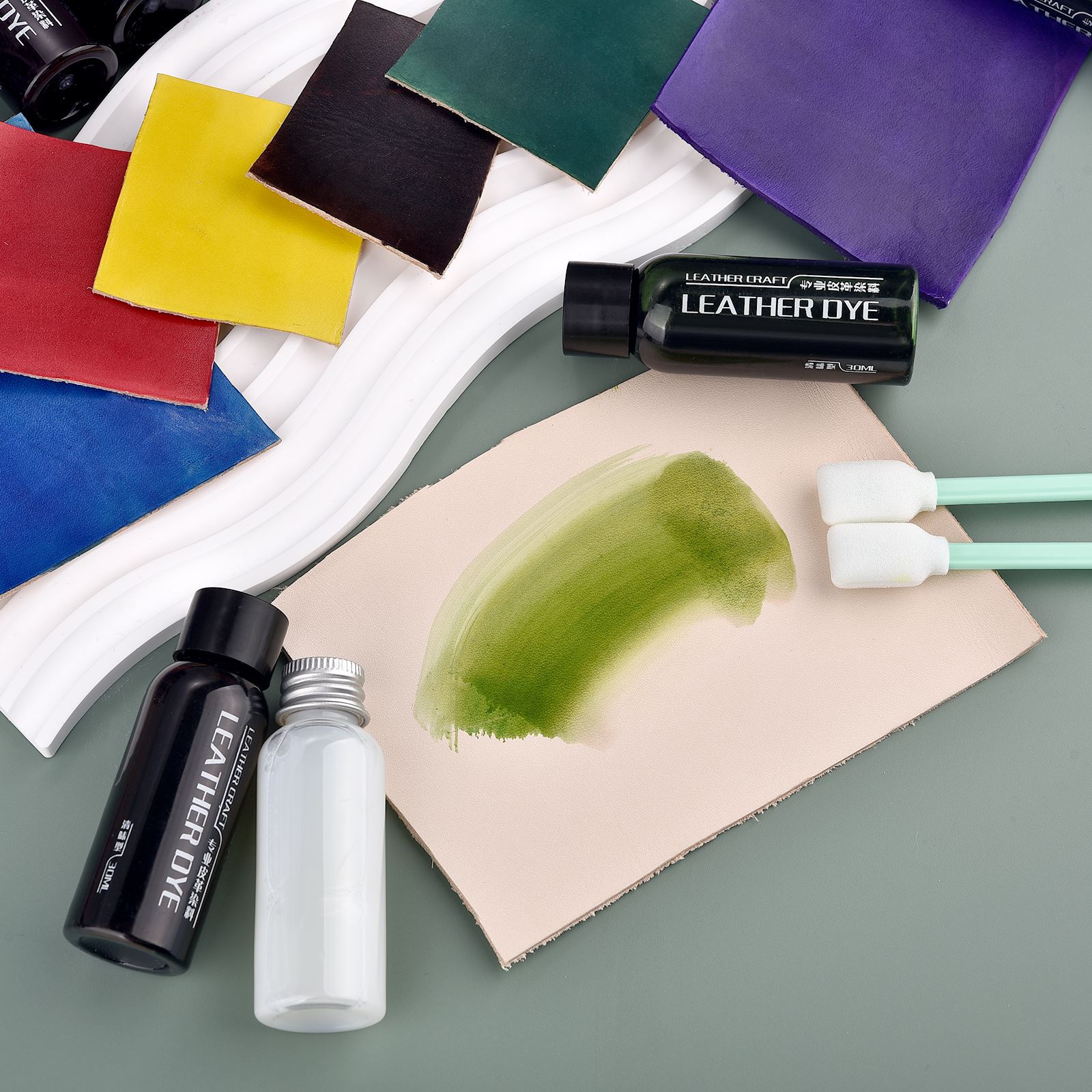 30ml borda de couro pintura ac - Leather Dye Finish avaliação e preço