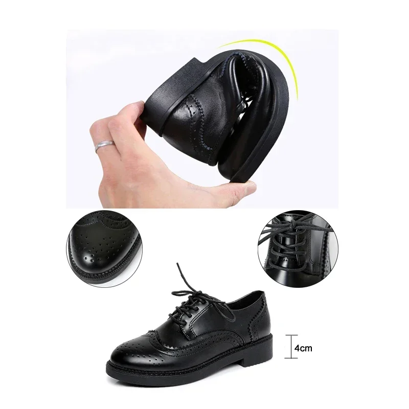 2025 outono feminino oxford ap - Leather Work Oxfords avaliação e preço