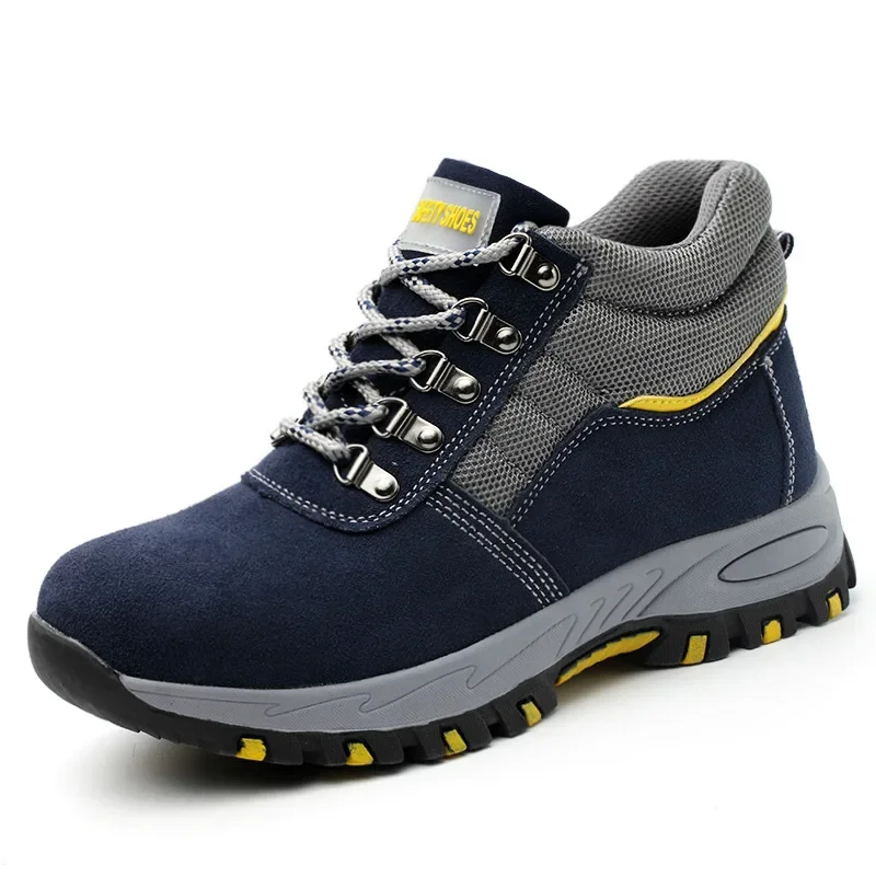 Botas de segurança masculinas  - Leather Work Fabric avaliação e preço
