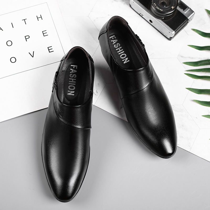 Homens sapatos de couro do plu - Leather Work Oxfords avaliação e preço