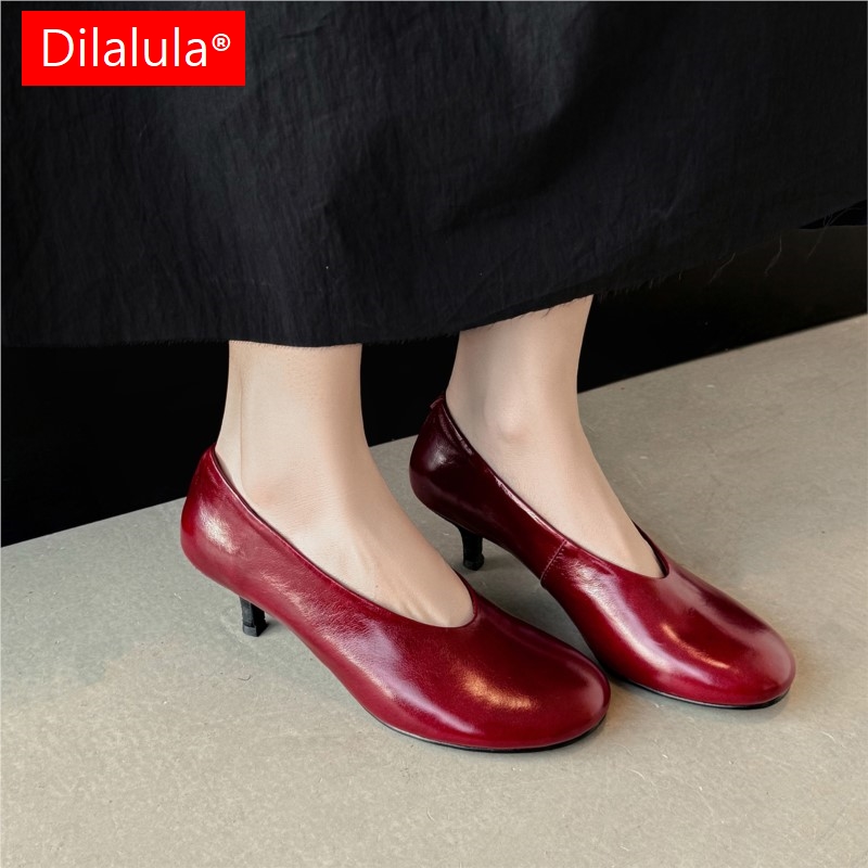 Dilalula 2026 Sapatos Feminino - Leather Work Dress avaliação e preço