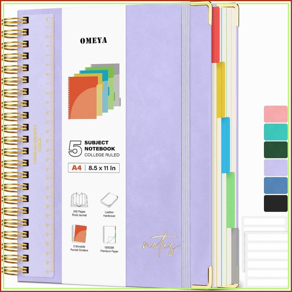 Caderno A4 de Couro com 5 Divi - Leatherwork Images avaliação e preço