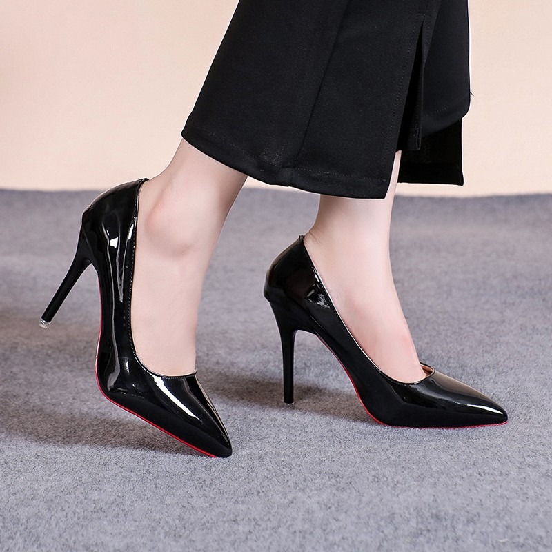 Sapatos de Salto Alto Sexy de  - Leather Work Dress avaliação e preço