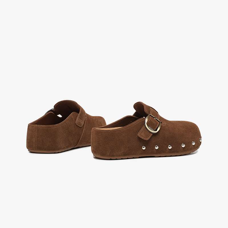 BEAUTODAY Mules Casuais Femini - Leatherwork Rivets avaliação e preço