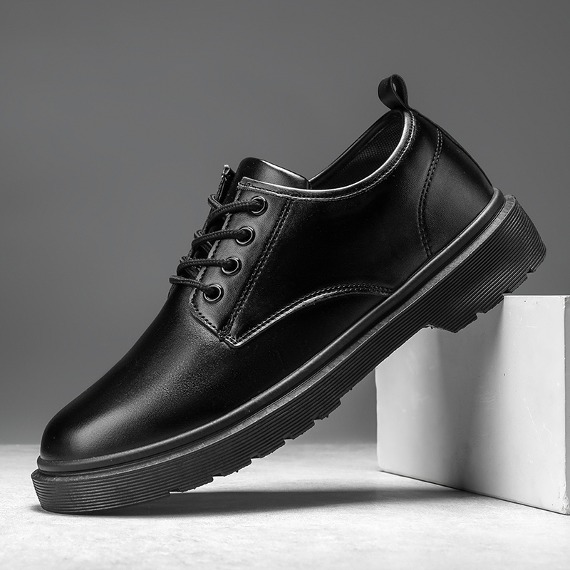 Sapato de couro casual masculi - Leather Work Oxfords avaliação e preço