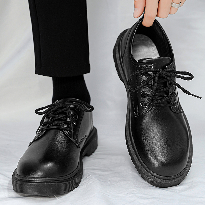 Sapato de couro casual masculi - Leather Work Oxfords avaliação e preço