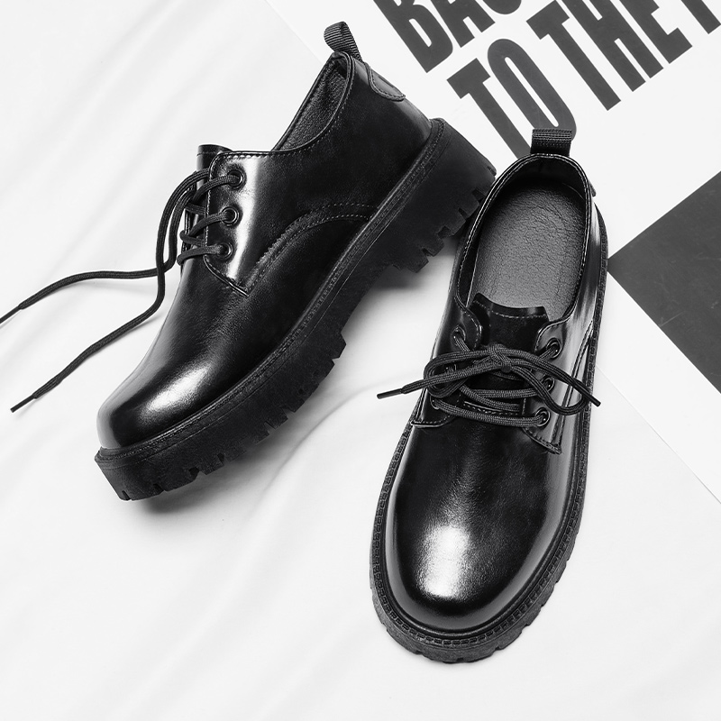 Sapatos casuais de couro mascu - Leather Work Oxfords avaliação e preço