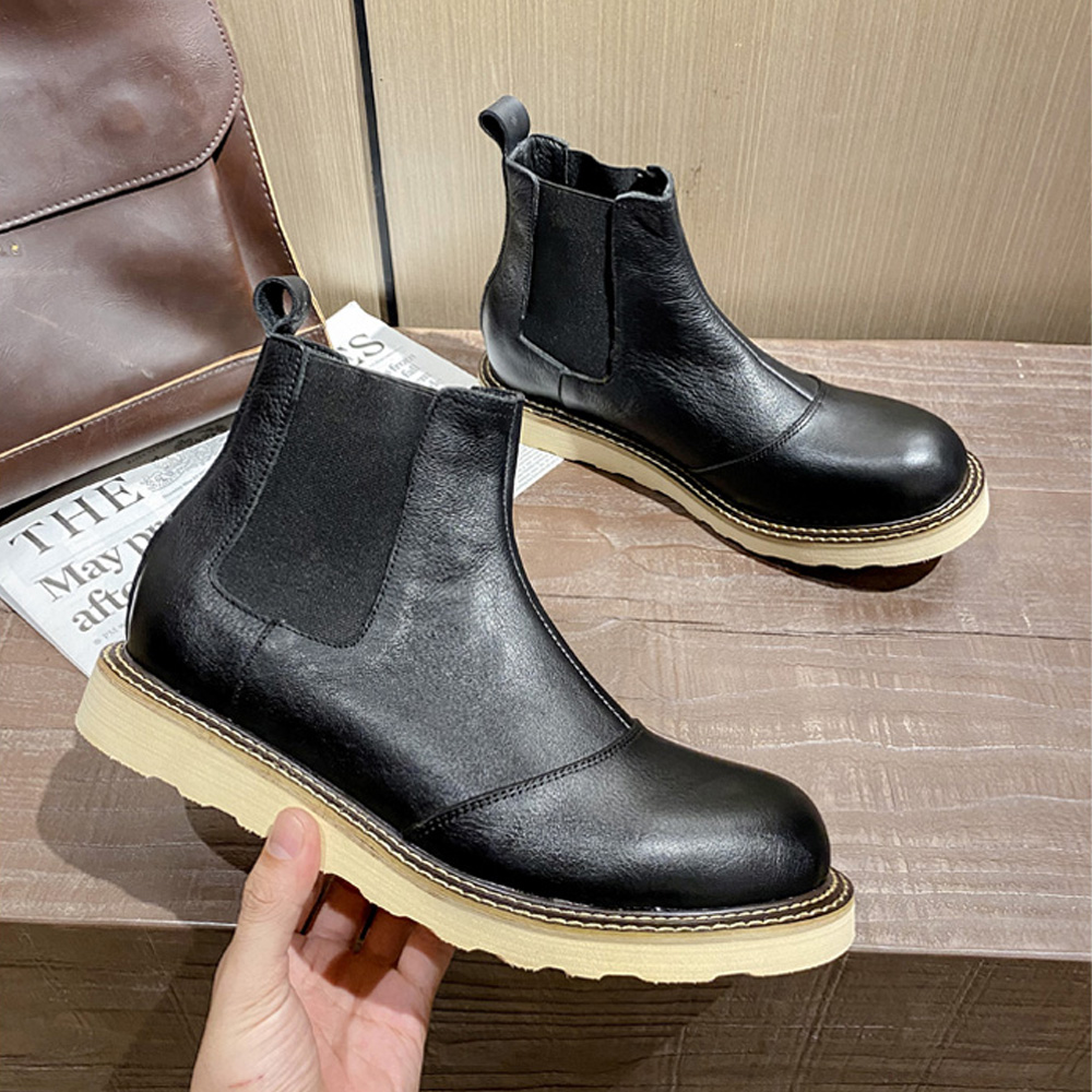 Retro masculino couro genuíno  - Leather Work Oxfords avaliação e preço