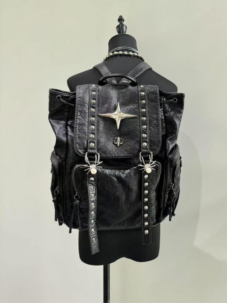 Gótico punk couro do plutônio  - Leatherwork Rivets avaliação e preço