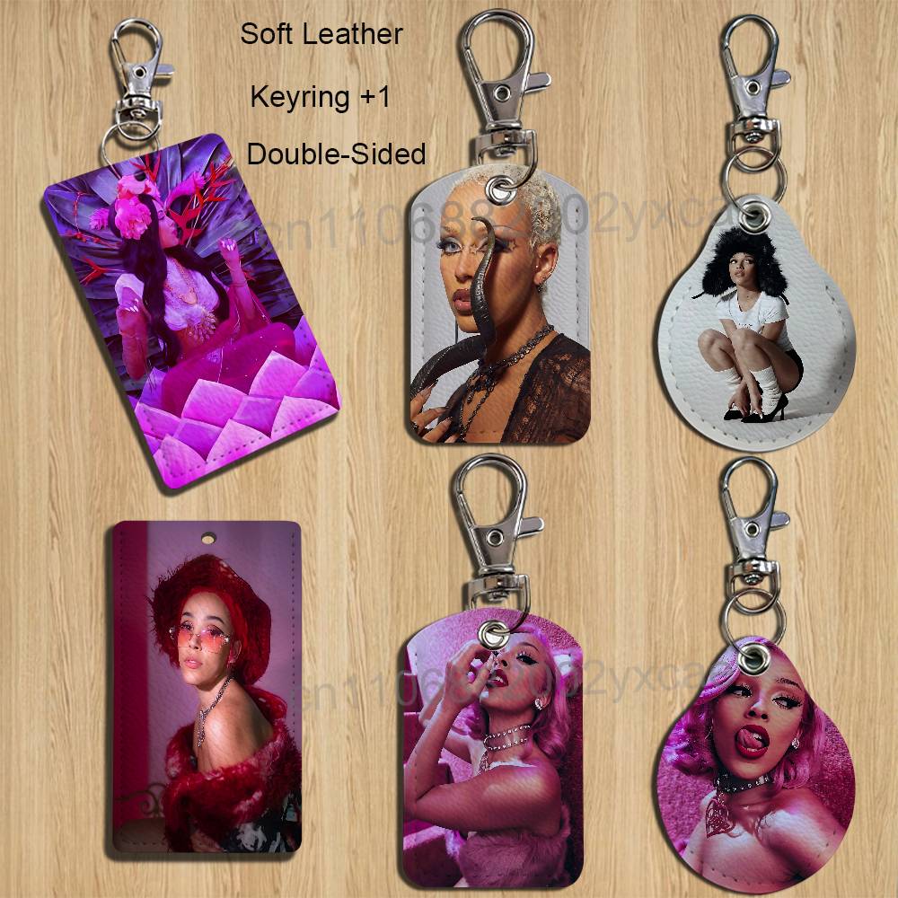 Porta-Cartões Doja Cat Vermelh - Leatherwork Keychain avaliação e preço