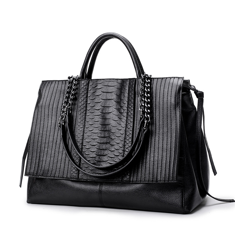Bolsa tote elegante com zíper, - Leatherwork Keychain avaliação e preço