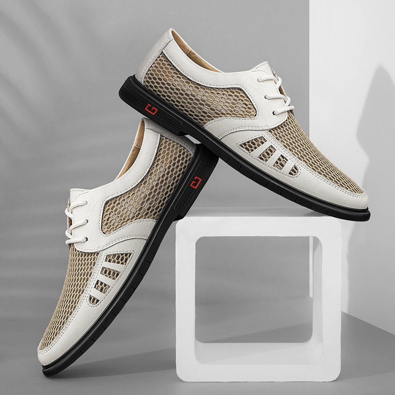 Novo verão sapatos masculinos  - Leather Work Oxfords avaliação e preço