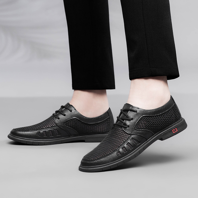 Novo verão sapatos masculinos  - Leather Work Oxfords avaliação e preço