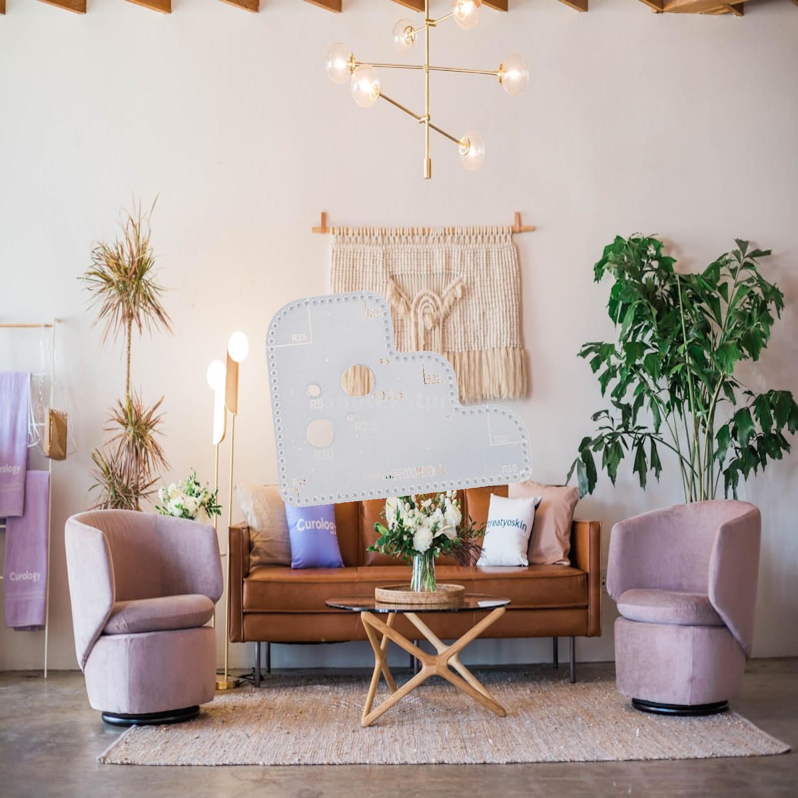 Molde de Círculo em Acrílico T - Leatherwork Templates avaliação e preço