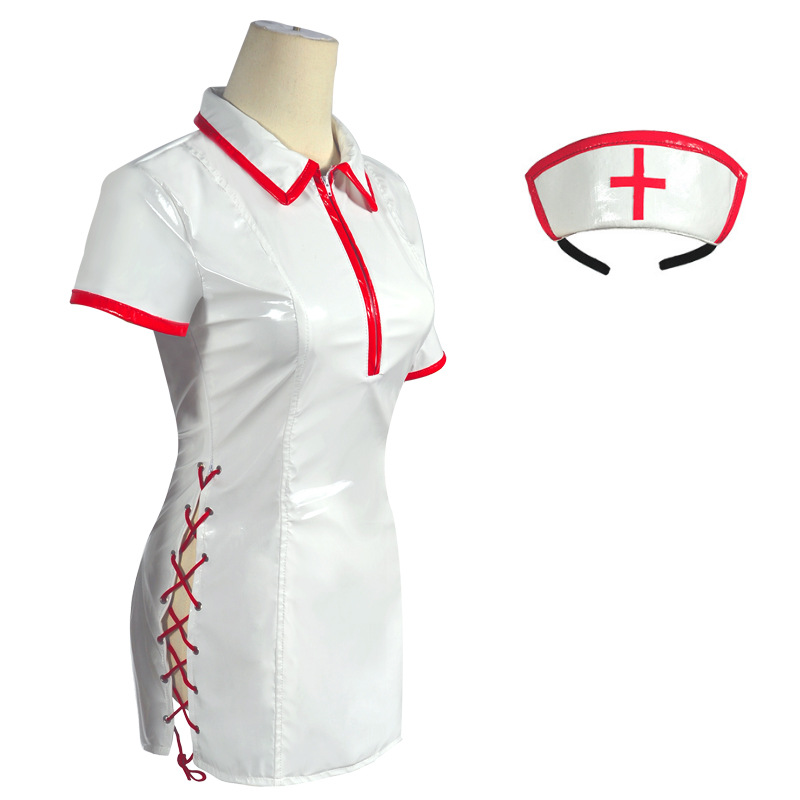 Anime homem motosserra cosplay - Leather Work Dress avaliação e preço
