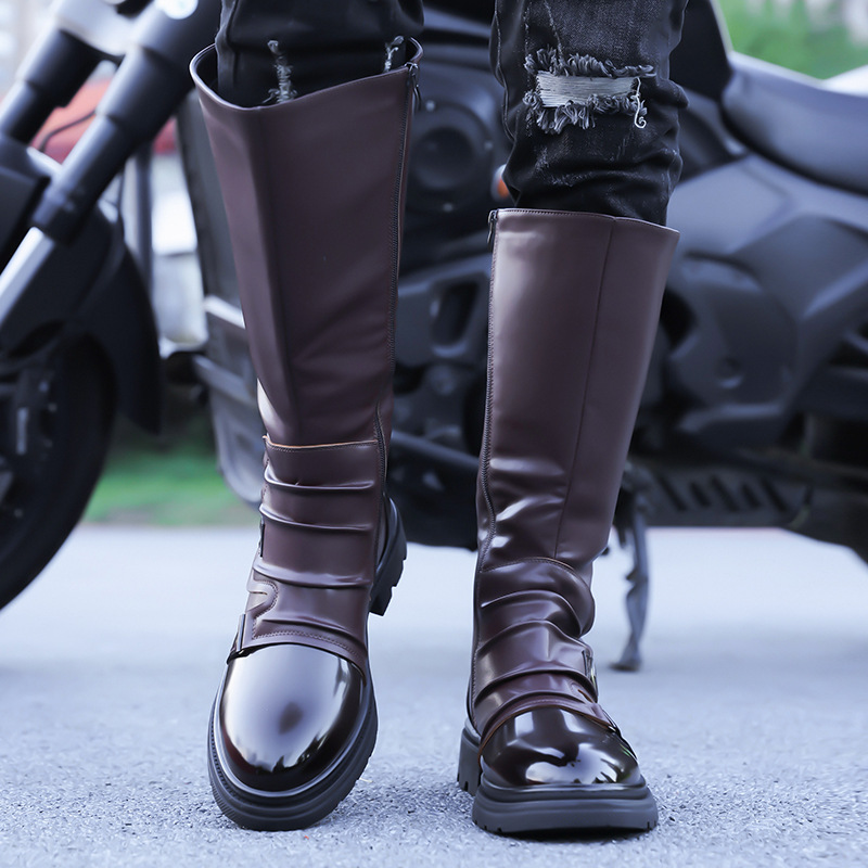 Botas de Motocicleta Masculina - Leather Work Fabric avaliação e preço