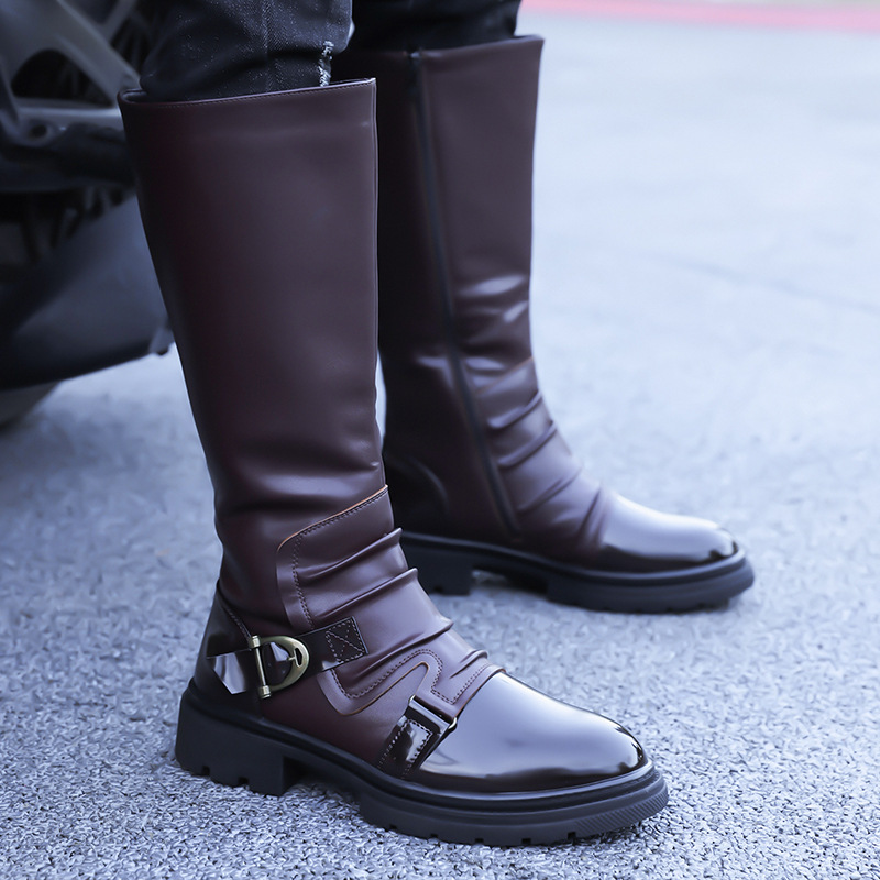 Botas de Motocicleta Masculina - Leather Work Fabric avaliação e preço