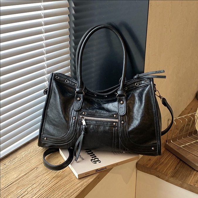 Bolsa de Ombro Retro para Mulh - Leatherwork Rivets avaliação e preço