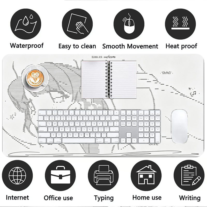 1Pç Mouse Pad de Couro Anime A - Leatherwork Table avaliação e preço